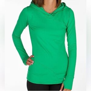 UNDER ARMOUR ColdGear Infrared EVO Hoodie Green Size Large Fitted